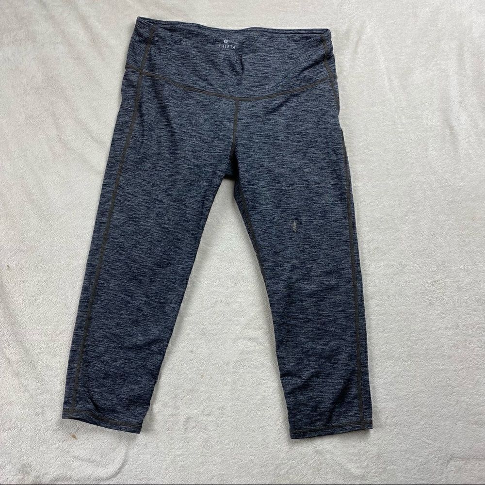 Athleta grey cropped leggings
